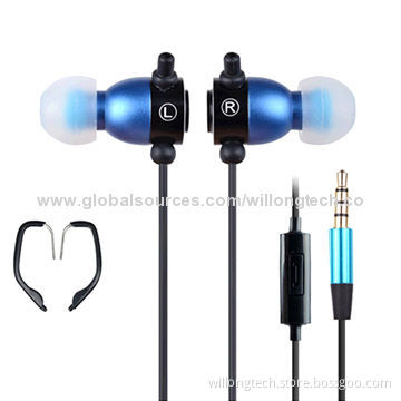 Meatl Earphones for Sports, Clip-on and Waterproof Design, Comfortable to Wear